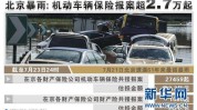 国家金融监督管理总局：南边
洪涝劫难保险估损金额32.1亿元