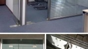 玻璃门装饰装修施工工艺建筑工程(玻璃门门扇玻璃地弹簧门框)