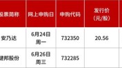 “肉签”频出！下周2只新股可申购