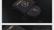 黑金质感视觉小茶堂VI(黑金质感视觉品牌包袋)