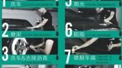流程汽车漆面镀晶(海绵洗车铁粉流程划痕)