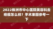 株洲市突出问题专项治理公益医疗美容系列(瘢痕痤疮皮肤株洲刺激性)