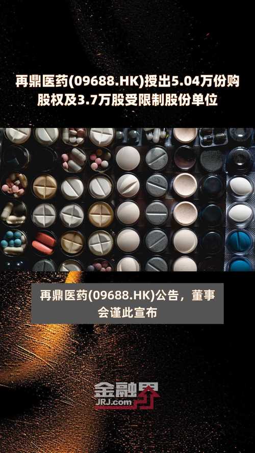 再鼎医药(09688)根据2024年股权鼓励
筹划
授出约17万股受限定
股份