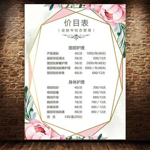 美容院步骤利润(项目顾客美容院套餐会员)