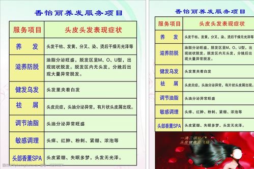美发店会有服务项目项目有哪些(头发美发店项目面部头皮)