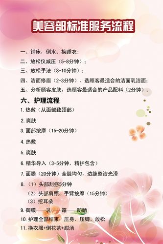 美容师流程(美容师美容院需求流程培训计划)