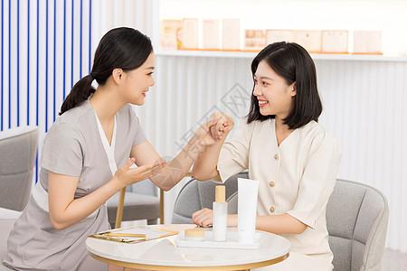美容院和服务产品(和服务美容院产品顾客他们的)