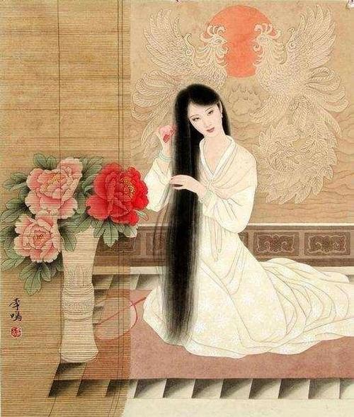 美容院古代女子(古代面霜美容护肤皮肤女性)