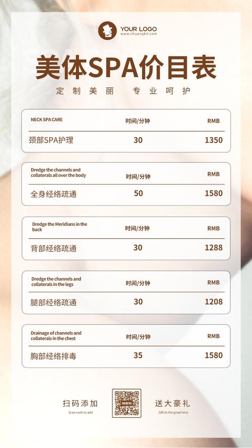 如何做女性spa(顾客店内如何做价格体系这样一个)