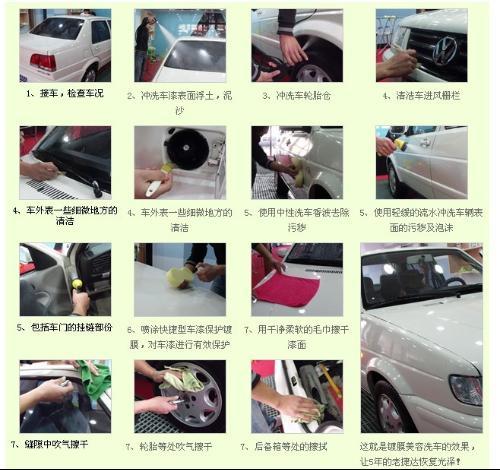 洗车五步方法微精洗(洗车毕节五步方法内饰)