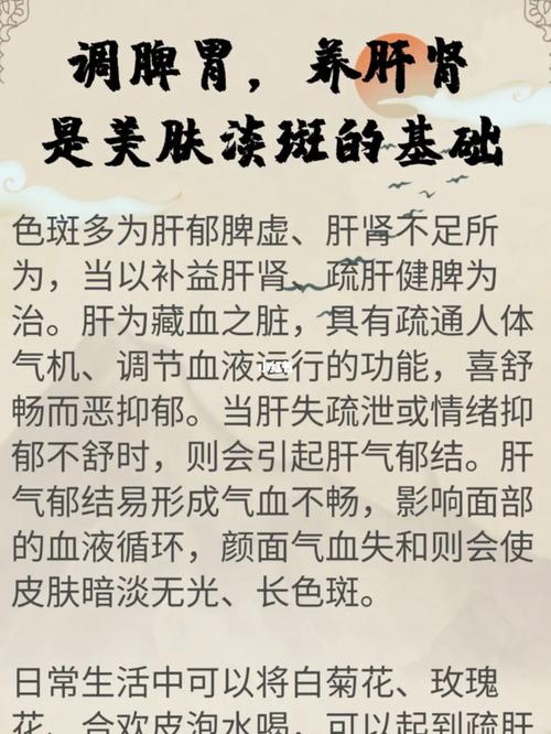脾胃色斑(脾胃月圆色斑气血给人)
