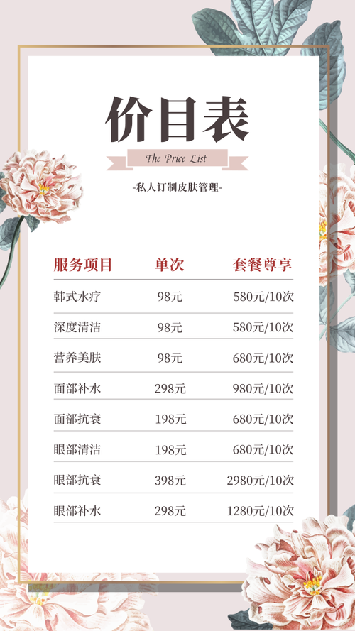 线上拿去方案美业双(会有商户线上项目价格)