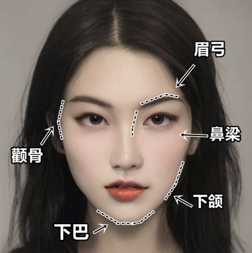皮相部位骨相(基底皮相部位法令面部)