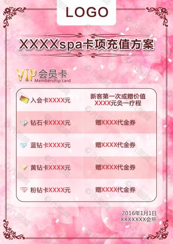 美容院等级会员(等级积分会员会员卡商品)