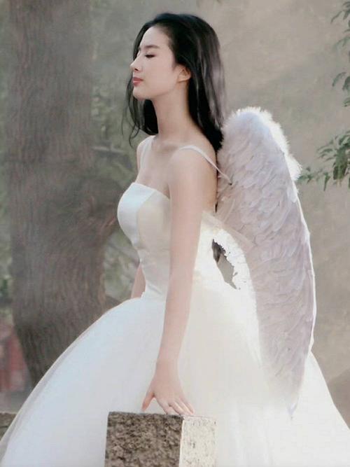 变身美貌惊艳亦菲女孩天使(女孩亦菲自己的变身美貌)