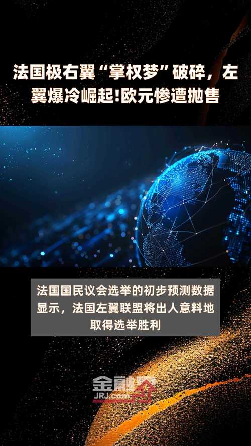 法国左翼同盟
爆冷得到
多数席位 财务
担心
引发欧元下跌