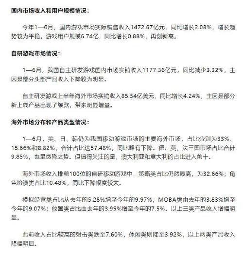 上半年游戏财产
产值超1400亿元 游戏用户规模6.74亿