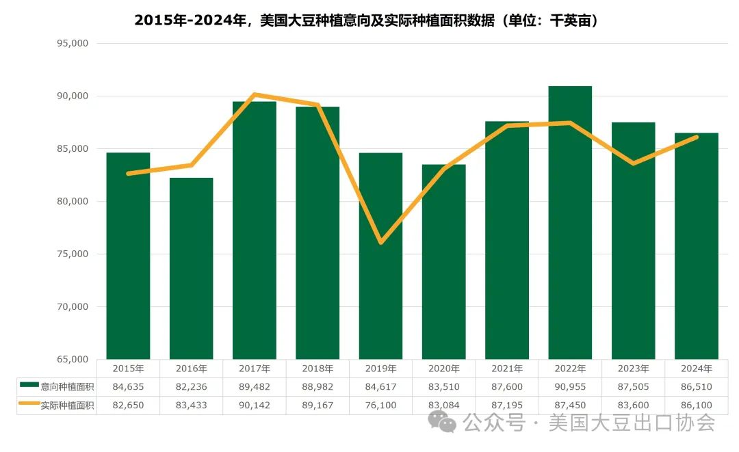 新鲜出炉：2024年度美国大豆种植面积和季度库存报告